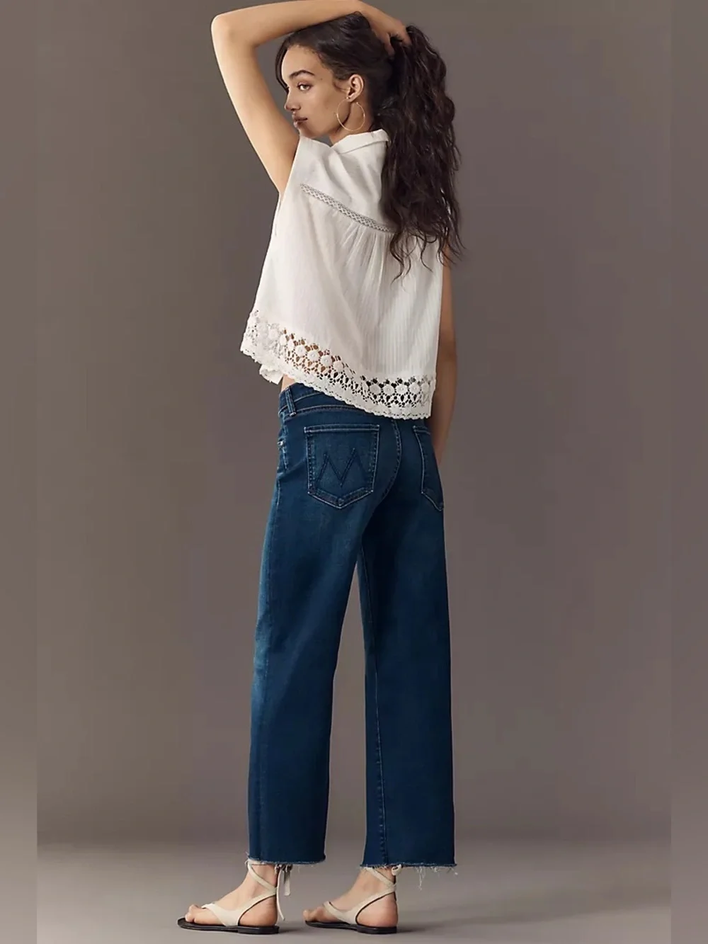 Mother The Mid Rise Rambler Zip Ankle Fray Size 28 Petite - Picture 3 of 12